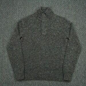 Bonobos Sweater Mens Small Gray Merino Wool Slim Fit Donegal Fleck Pullover